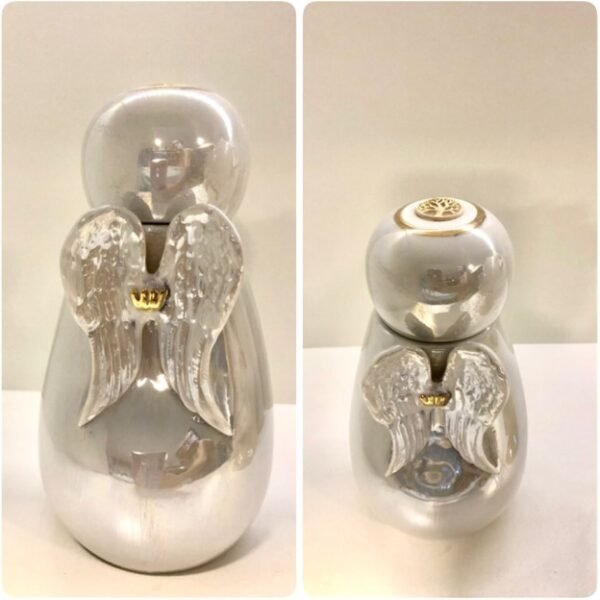 Urna Anjo (Em porcelana ou em Cerâmica branca) com Madre Pérola
